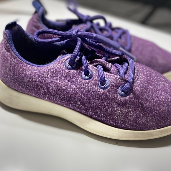 All Birds Woman’s Purple Wool Lace Up Washable Sneakers Size 8 - Picture 6 of 16